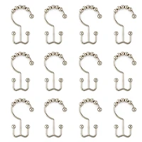 Maytex Mills Double Ball Glilde Shower Curtain Hooks