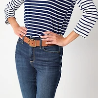 St. John's Bay Womens Mid Rise Secretly Slender Skinny Fit Jean