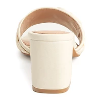 New York & Company Womens Lana Slide Sandals