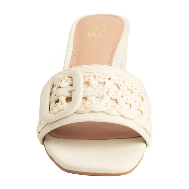New York & Company Womens Lana Slide Sandals