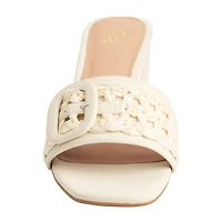 New York & Company Womens Lana Slide Sandals