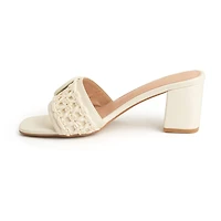 New York & Company Womens Lana Slide Sandals
