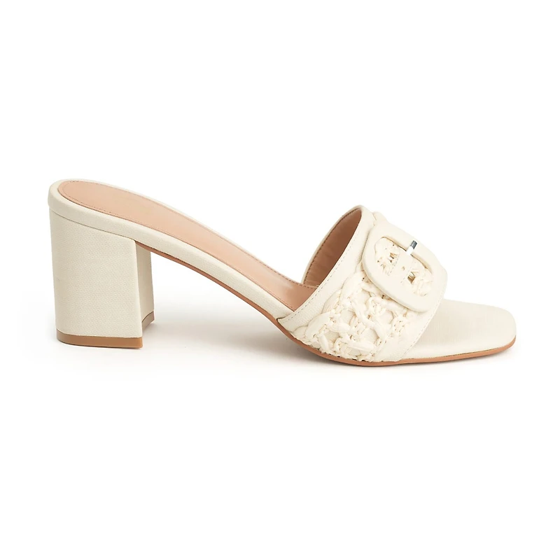 New York & Company Womens Lana Slide Sandals