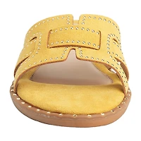 New York & Company Womens Dulcy Slide Sandals