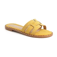 New York & Company Womens Dulcy Slide Sandals