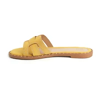 New York & Company Womens Dulcy Slide Sandals