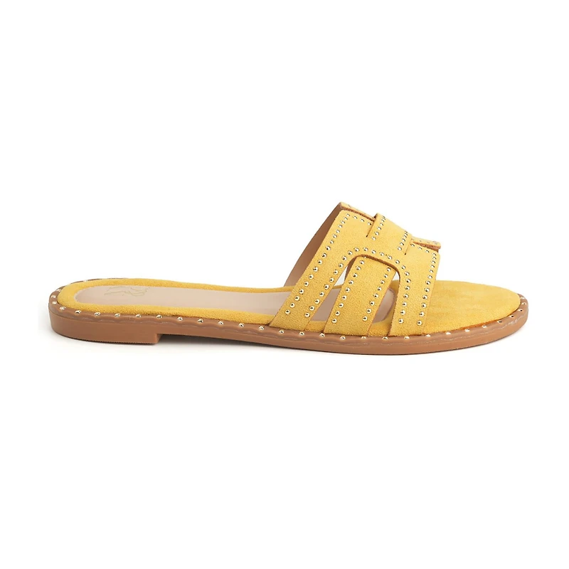 New York & Company Womens Dulcy Slide Sandals