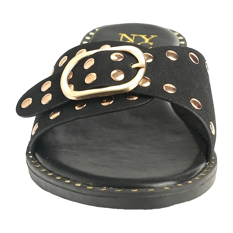 New York & Company Womens Westly Slide Sandals