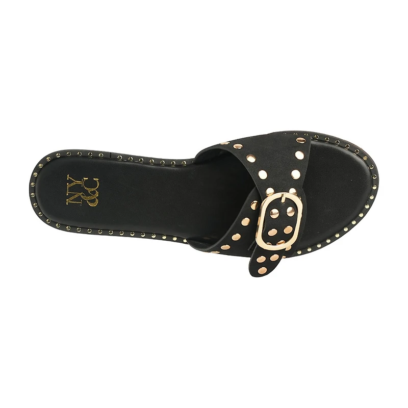 New York & Company Womens Westly Slide Sandals