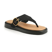 New York & Company Womens Jett Slide Sandals