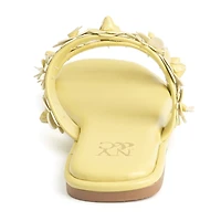 New York & Company Womens Poppy Slide Sandals