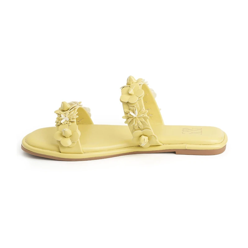 New York & Company Womens Poppy Slide Sandals