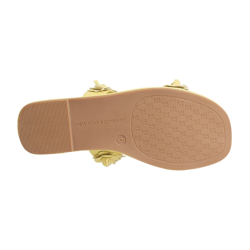 New York & Company Womens Poppy Slide Sandals