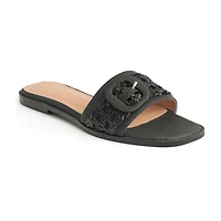 New York & Company Womens Amber Slide Sandals