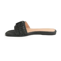 New York & Company Womens Amber Slide Sandals