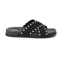 New York & Company Womens Barnett Slide Sandals