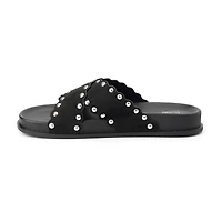 New York & Company Womens Barnett Slide Sandals