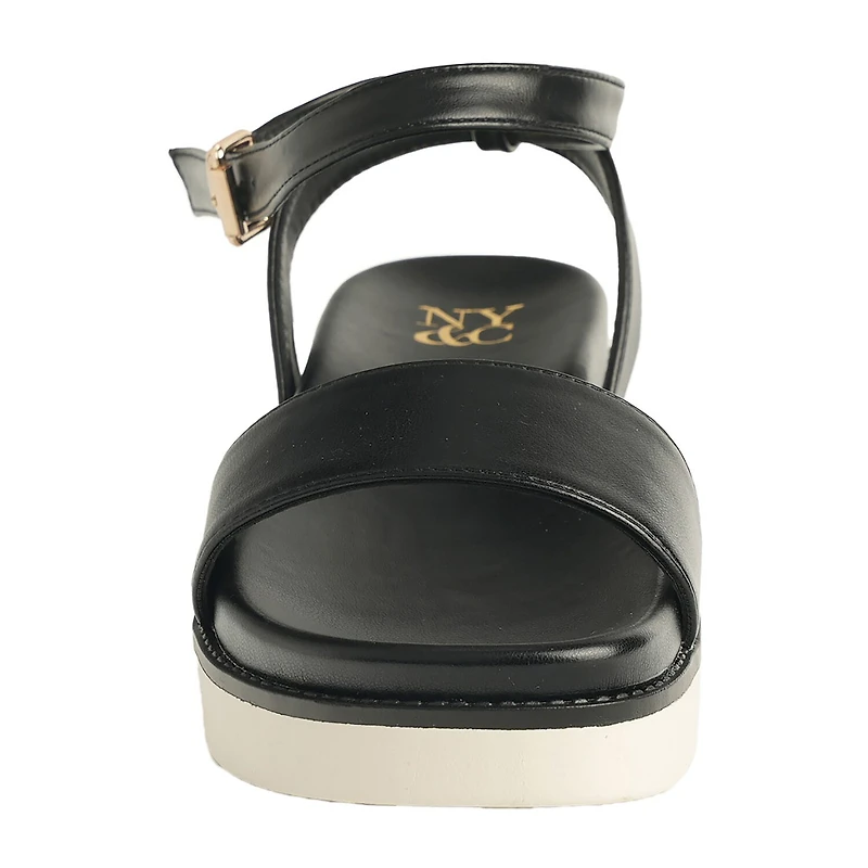 New York & Company Womens Charli Strap Sandals