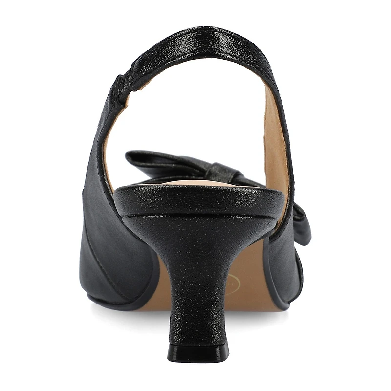 Journee Collection Paloma Womens Pointed Closed Toe Kitten Heel Pumps