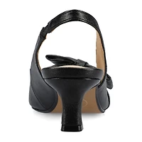 Journee Collection Paloma Womens Pointed Closed Toe Kitten Heel Pumps