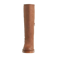 New York & Company Womens Carmen Stacked Heel Over the Knee Boots