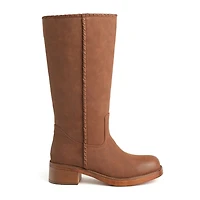 New York & Company Womens Carmen Stacked Heel Over the Knee Boots