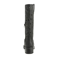 New York & Company Womens Curtis Stacked Heel Over the Knee Boots