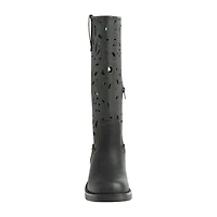 New York & Company Womens Curtis Stacked Heel Over the Knee Boots