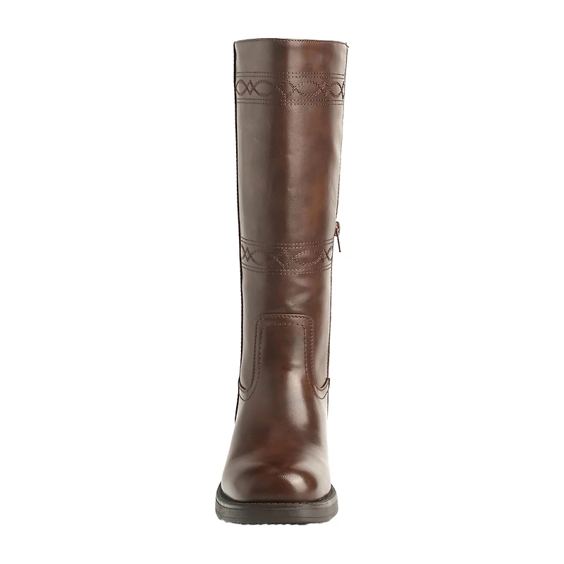 New York & Company Womens Cady Stacked Heel Over the Knee Boots