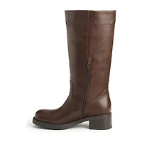 New York & Company Womens Cady Stacked Heel Over the Knee Boots
