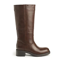 New York & Company Womens Cady Stacked Heel Over the Knee Boots