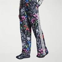 adidas Womens Wide Leg Mid Rise Loose Fit Track Pant