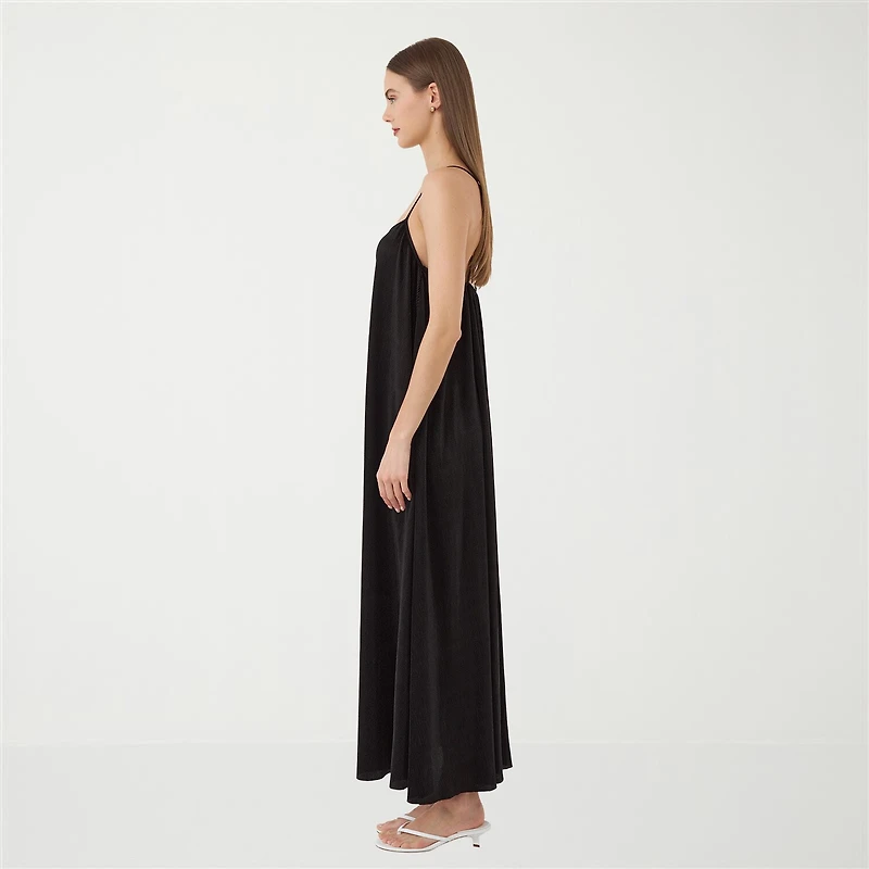 RM Rebecca Minkoff Womens Straight Neck Sleeveless Embellished Maxi Dress