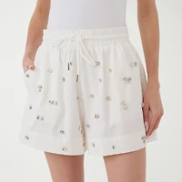 RM Rebecca Minkoff Womens Mid Rise Midi Short