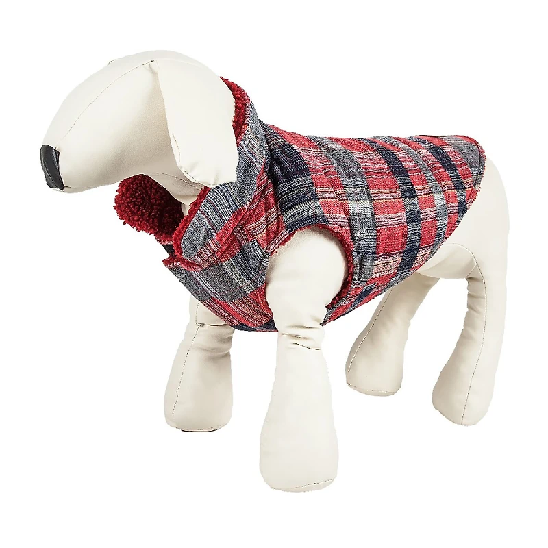 Pet Life ® 'Scotty' Tartan Classical Plaided Insulated Dog Coat Jacket