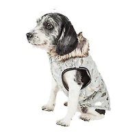 Pet Life ® Luxe 'Gold-Wagger' Gold-Leaf Designer Fur Dog Jacket Coat