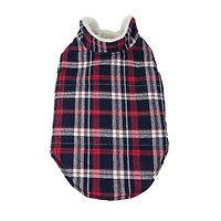 Pet Life ® 'Puddler' Classical Plaided Insulated Dog Coat Jacket