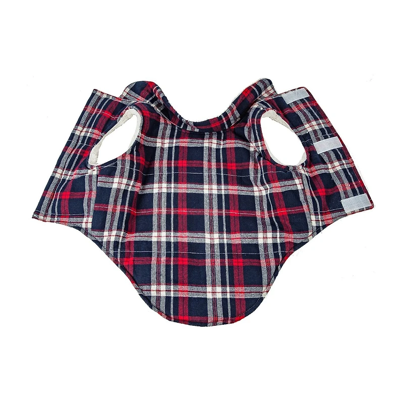 Pet Life ® 'Puddler' Classical Plaided Insulated Dog Coat Jacket