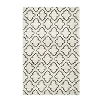nuLoom Burma Trellis Shaggy Rectangular Rug