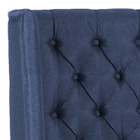 London Upholstered Tufted Nailhead Trim Headboard