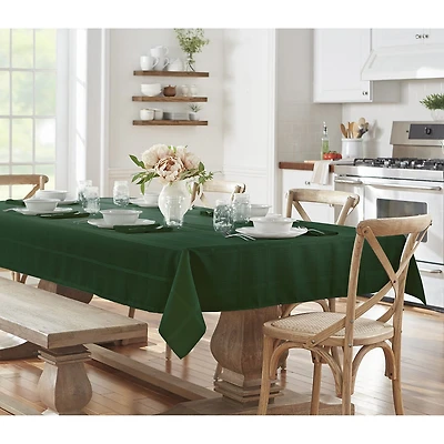 Threadmade Elegance Plaid Jacquard Tablecloth