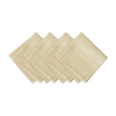 Elrene Home Fashions Elegance Plaid Damask Set of 4 Napkin