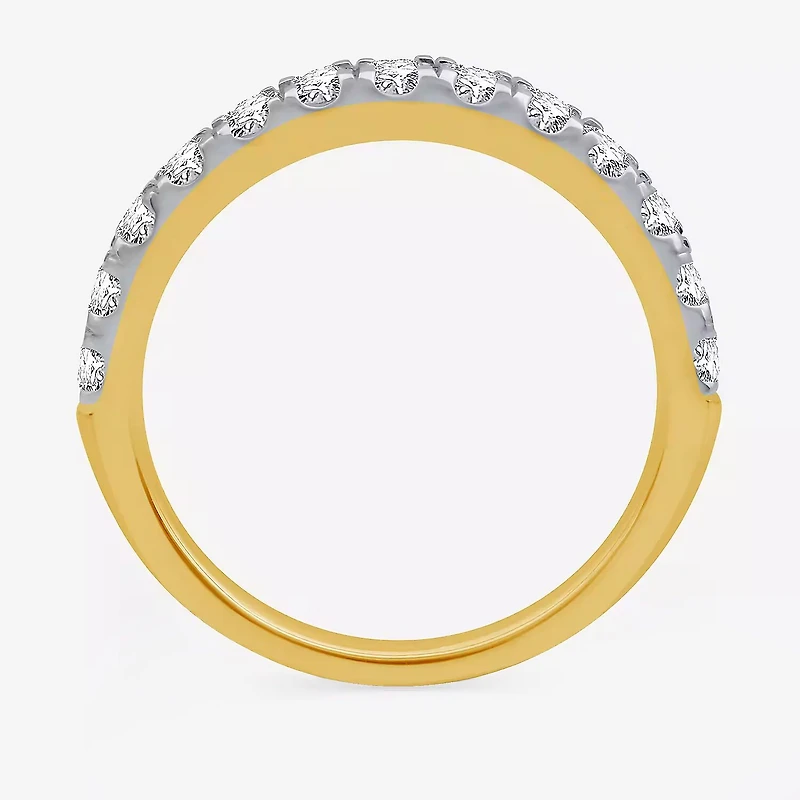 I Said Yes (H-I / I1) 3/4 CT. T.W. Lab Grown White Diamond Sterling Silver or 14K Gold Over Wedding Band