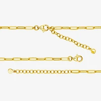 Paris 1901 By Charles Garnier Womens White Cubic Zirconia 18K Gold Over Silver Cross 17 Inch Pendant Necklace
