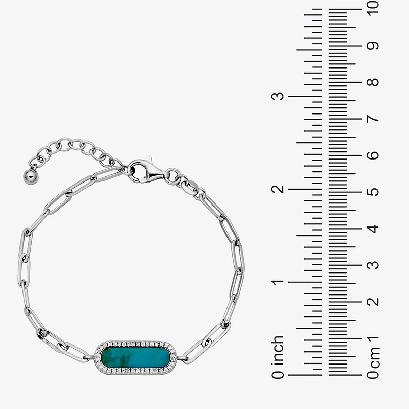Paris 1901 By Charles Garnier Womens Sterling Silver Solid 6 3/4 Inch Link Bracelet