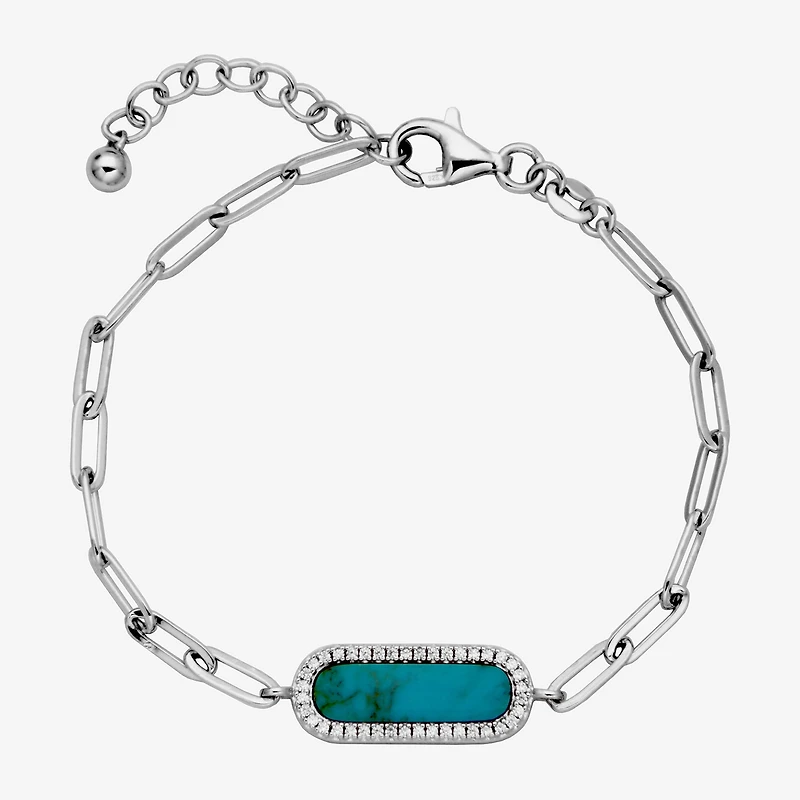 Paris 1901 By Charles Garnier Womens Sterling Silver Solid 6 3/4 Inch Link Bracelet