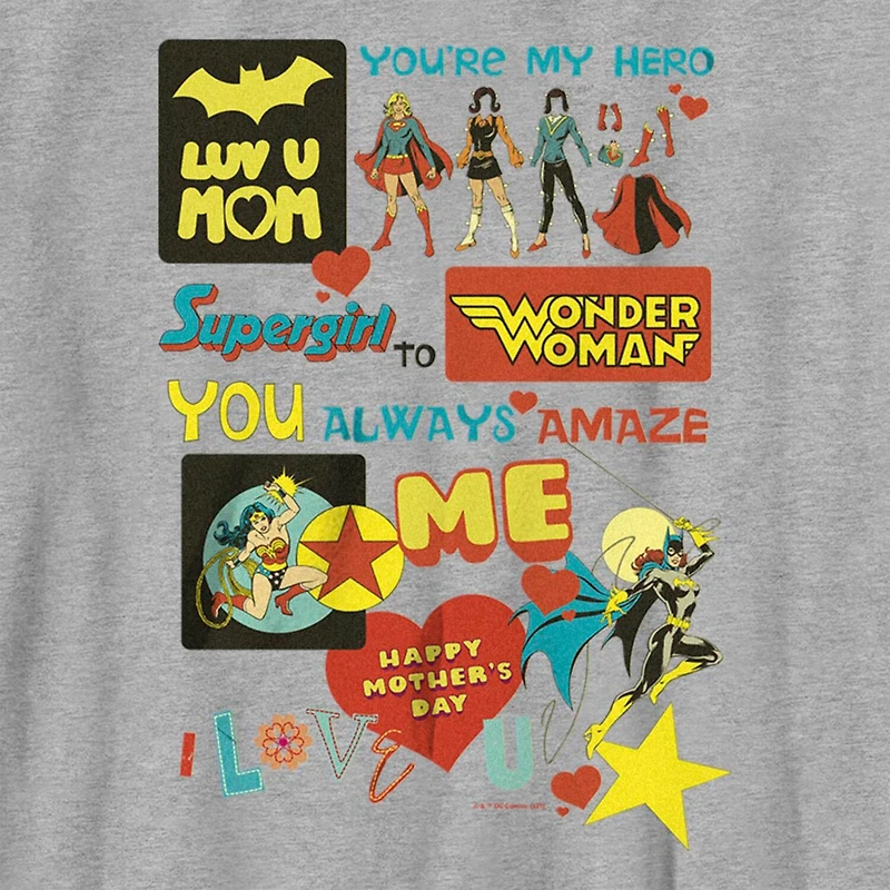 Little & Big Kid Boys Crew Neck Short Sleeve Regular Fit DC Comics Graphic T-Shirt