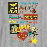 Little & Big Kid Boys Crew Neck Short Sleeve Regular Fit DC Comics Graphic T-Shirt