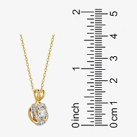 DiamonArt® 1 1/3 CT. T.W. Cubic Zirconia 18K Gold Over Silver 2 Pc Jewelry Set