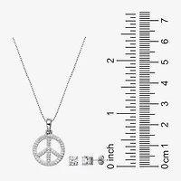 DiamonArt® White Cubic Zirconia Sterling Silver -pc. Jewelry Set